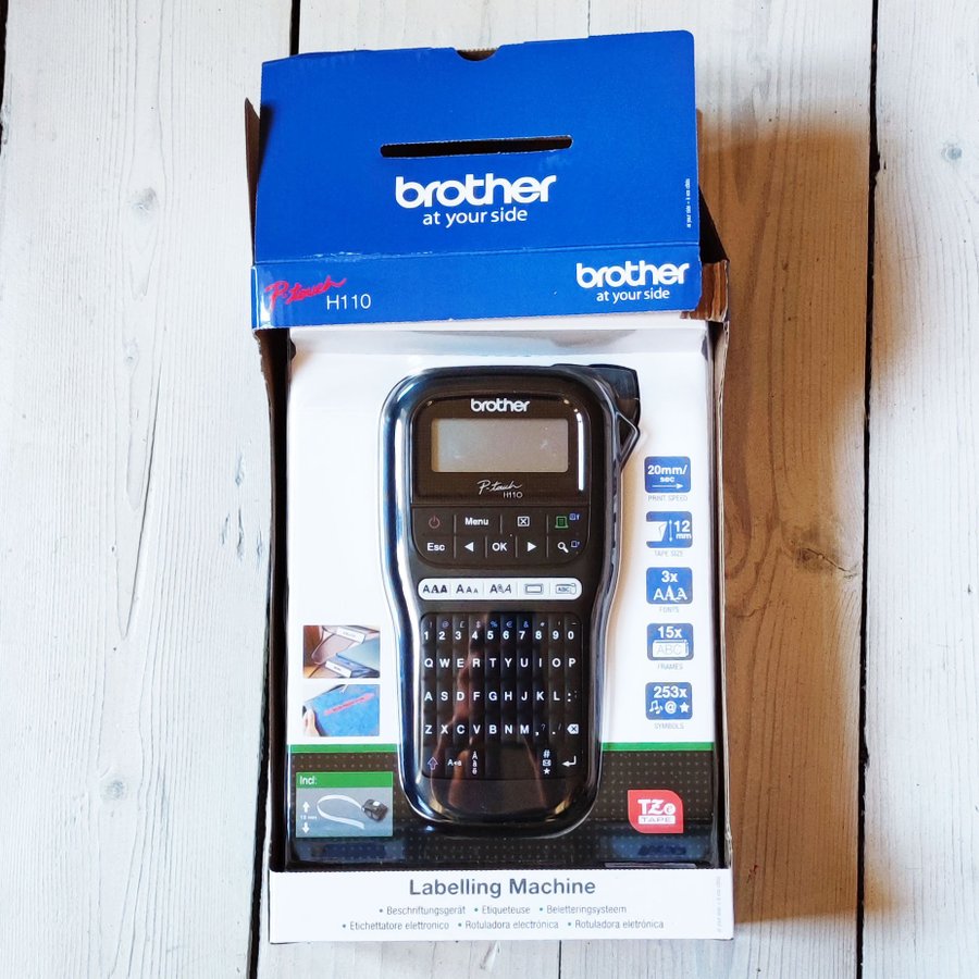 Brother P-touch H110 Etikettmaskin knappt uppackad