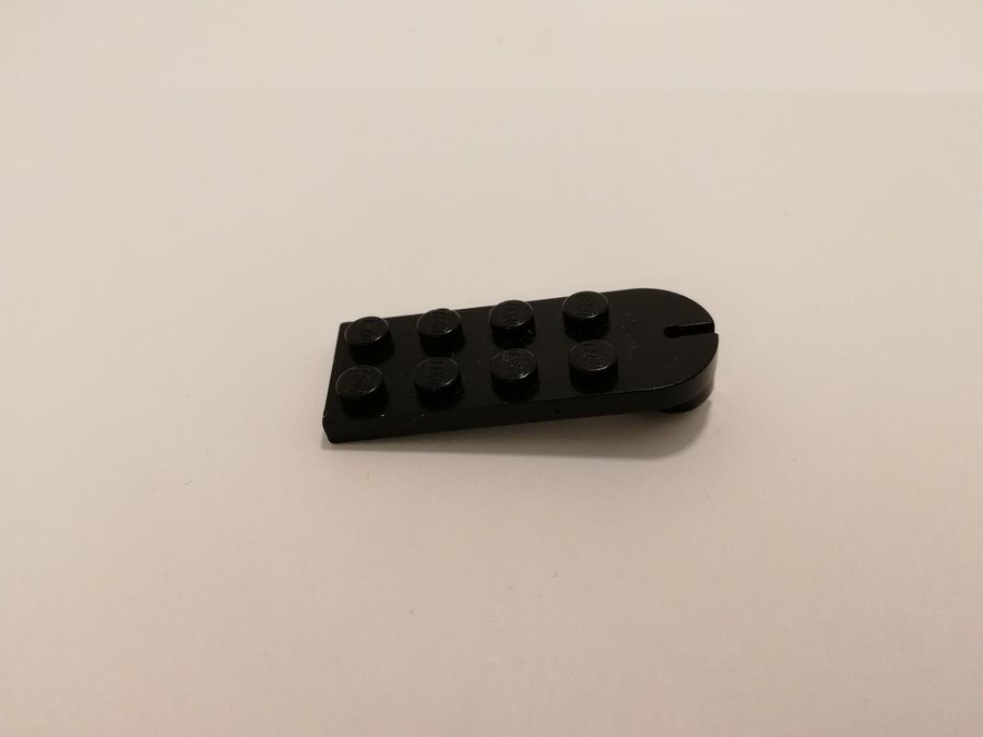 Lego - plate - fäste - 2x5 - part 3491 - svart