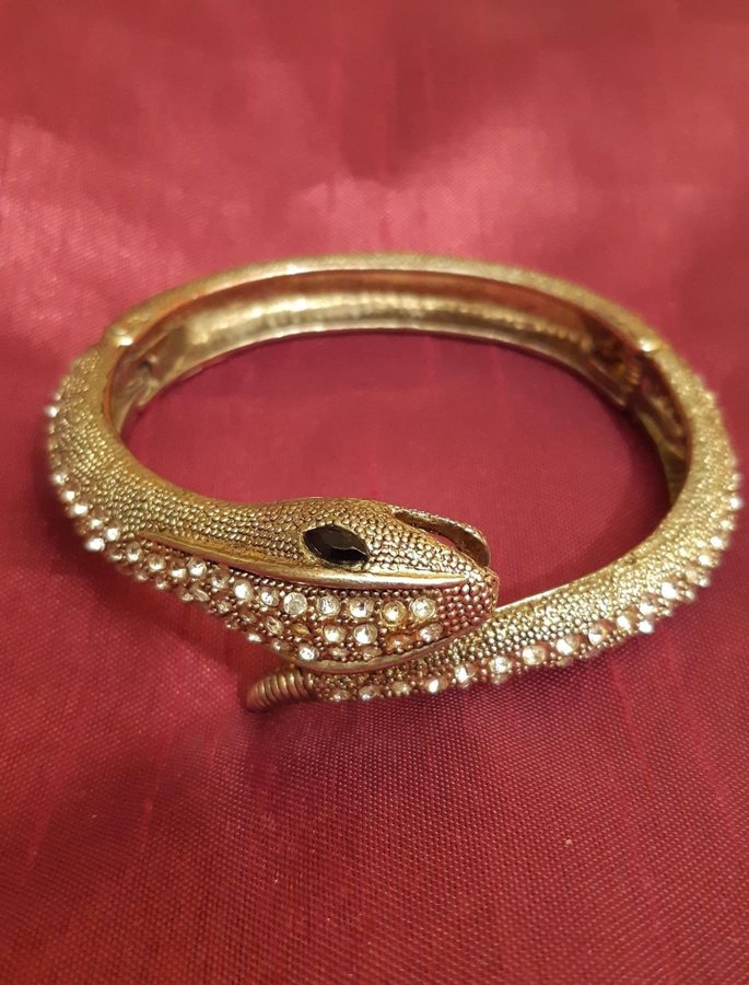 Armband i mässing *** Orm *** Vintage