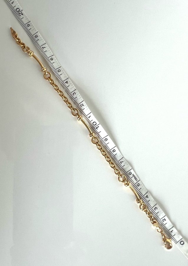 Armband, guldplätering 18k stämplat. Frifrakt