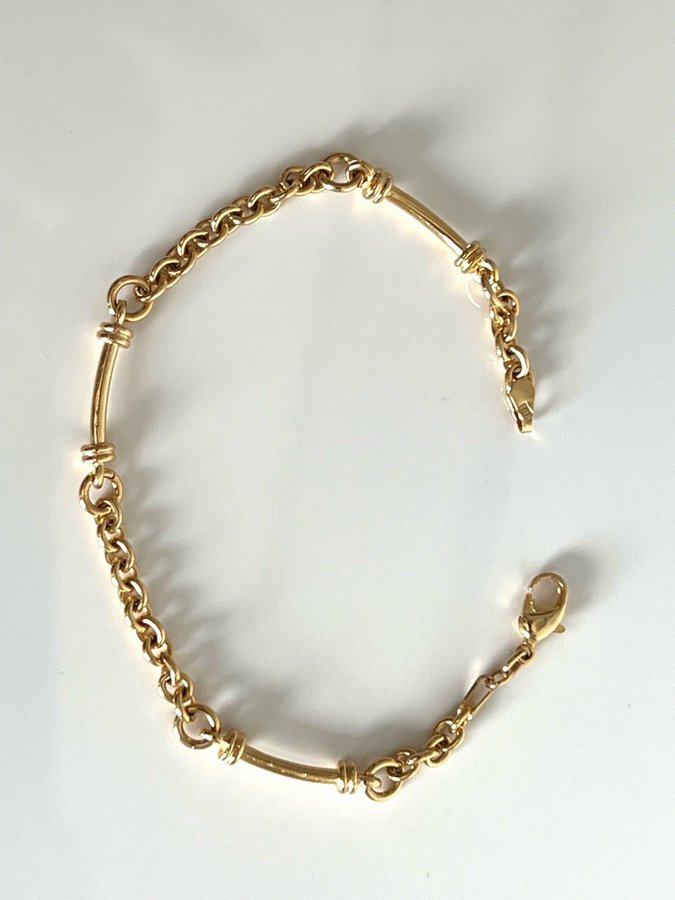 Armband, guldplätering 18k stämplat. Frifrakt