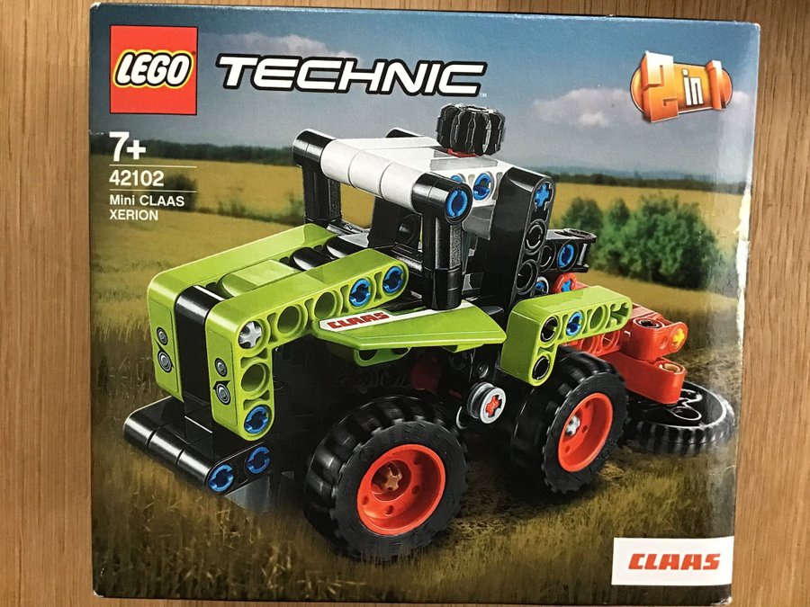 LEGO 2 st oöppnade Technic 42102 Mini CLAAS XERION  42123 Motorcykel