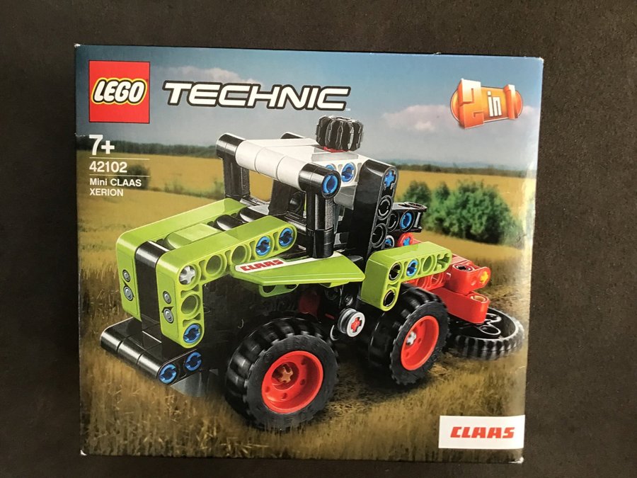 LEGO 2 st oöppnade Technic 42102 Mini CLAAS XERION  42123 Motorcykel