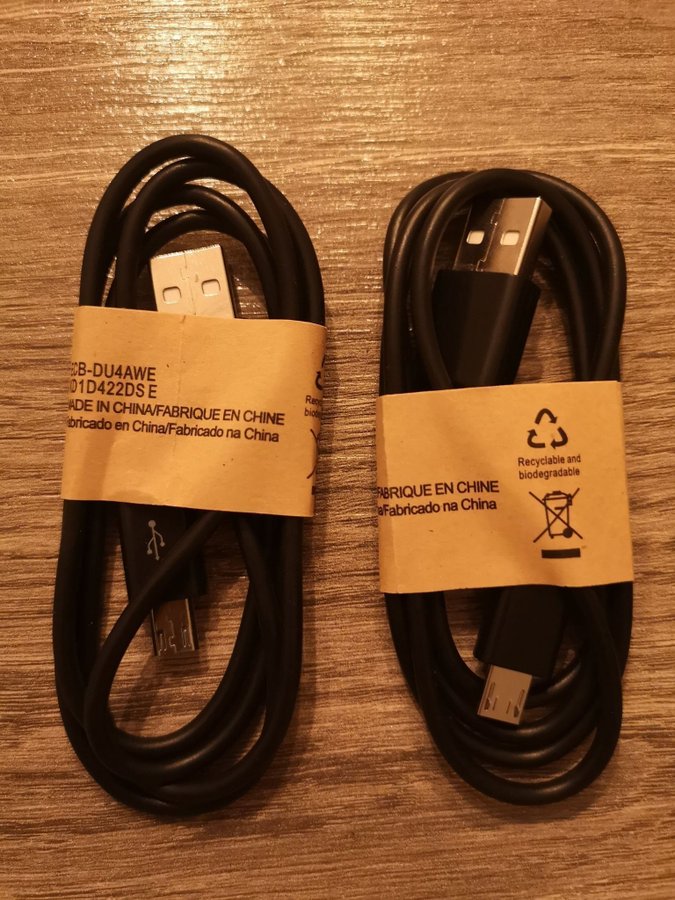 Laddkabel Micro USB Laddare Samsung-Svart