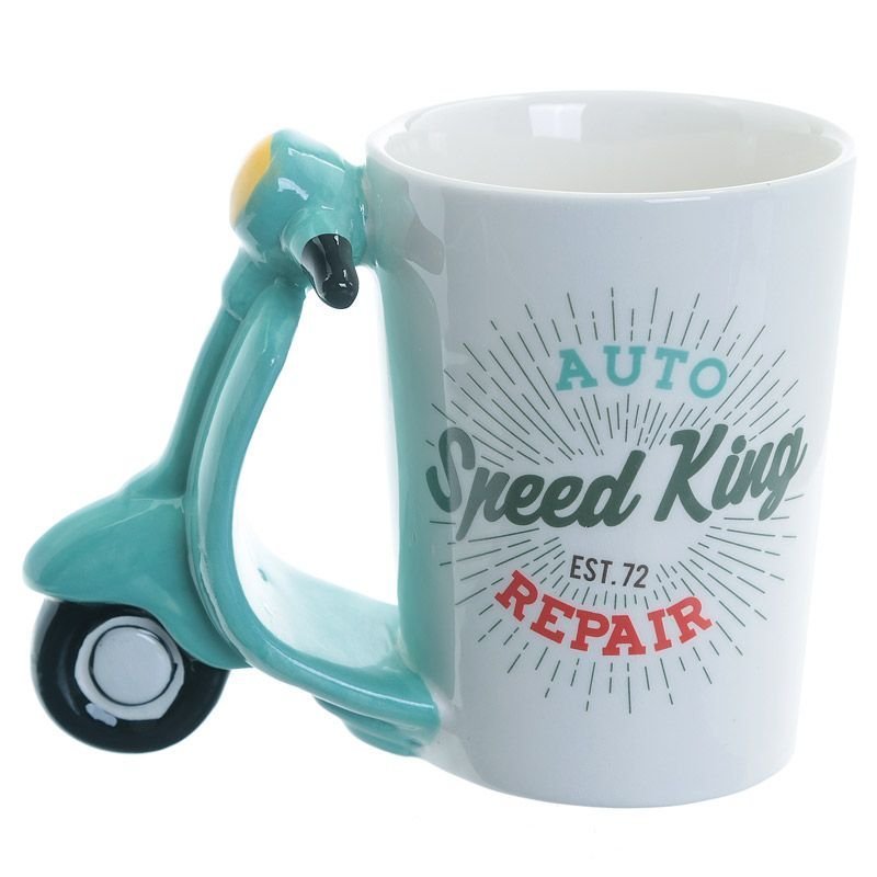 Skoter moped vespa mugg personlig present inredning kaffe mugg temugg julklapp