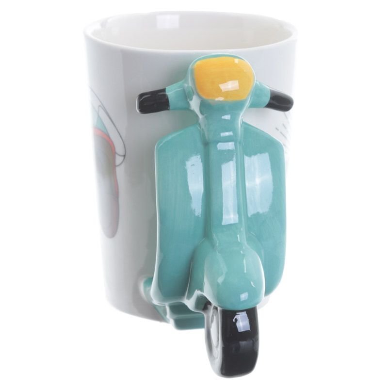 Skoter moped vespa mugg personlig present inredning kaffe mugg temugg julklapp