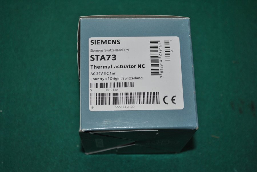 5 st Siemens STA73 ventilställdon 24volt NC