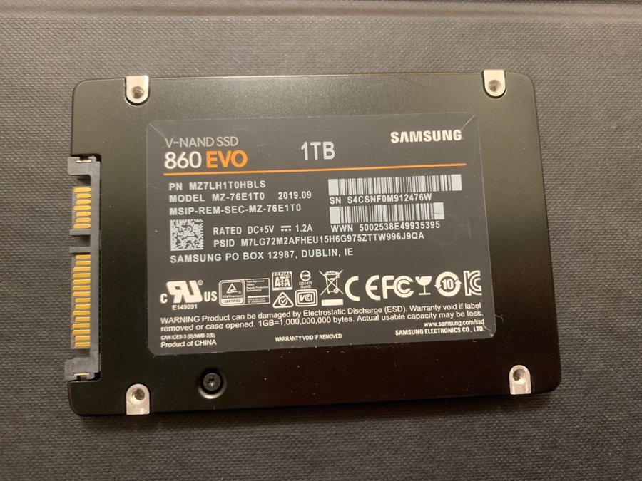 Samsung 860 EVO 1000GB 1TB