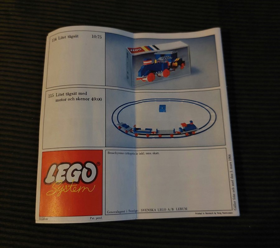 Lego System Katalog 1966 Den första svenska legokatalogen!