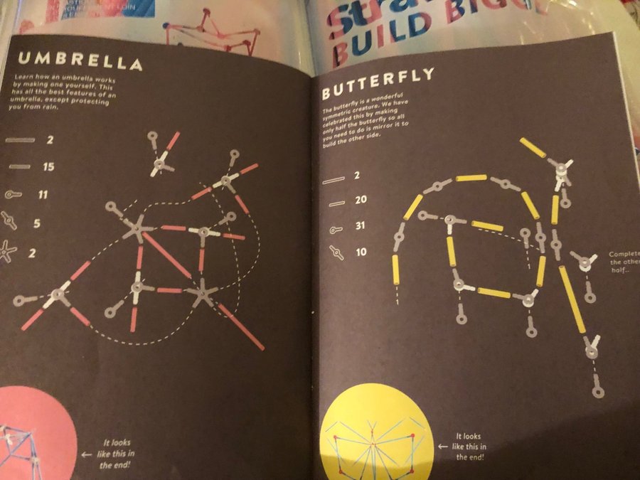 Strawbees build bigger med instruktion bygga konstruktion