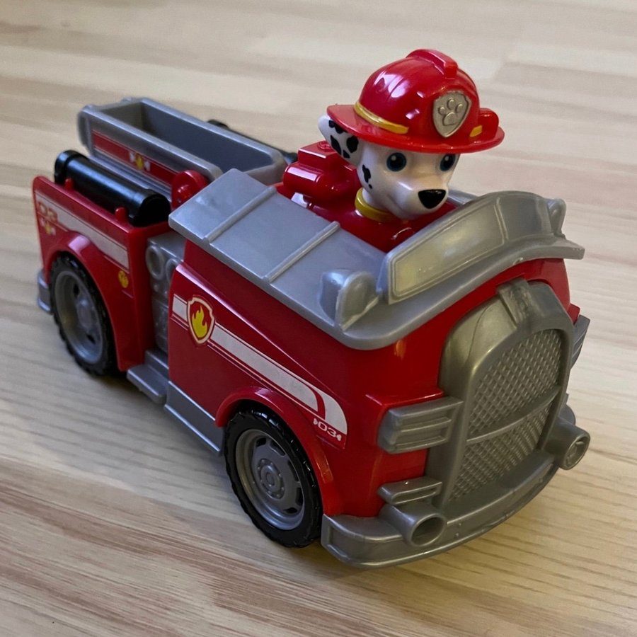 Paw patrol marshall figur och fordon