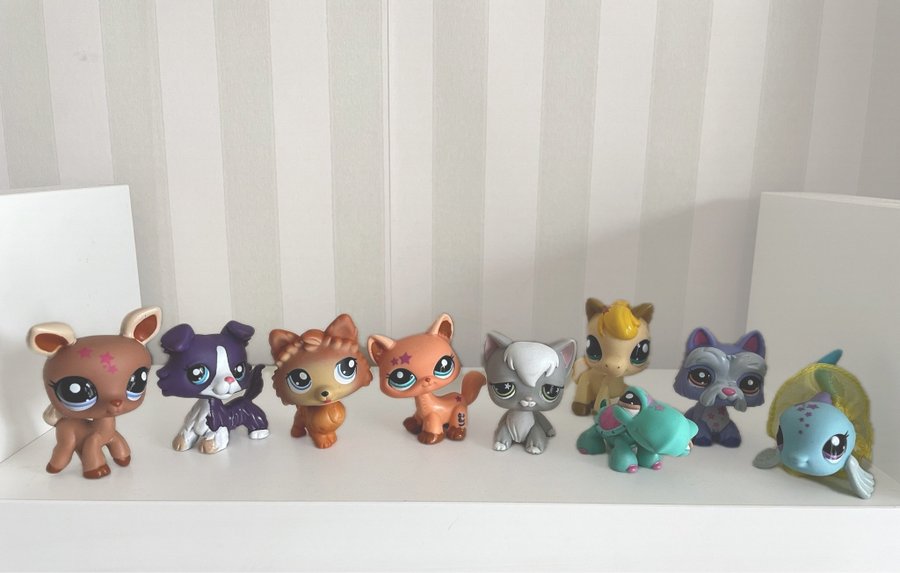 Littlest Pet Shop - Stor samling med figurer tillbehör och lekset