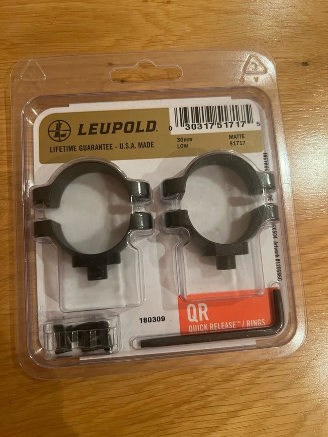 Leupold QR ringar 30mm medium