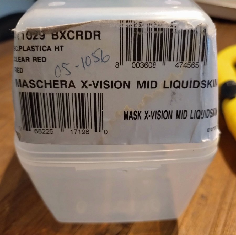 Mares X-Vision Mid Liquidskin dykmask (cyklop) och snorkel.