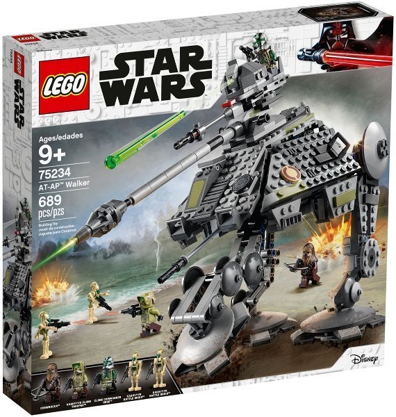 LEGO 75234 Star Wars "AT-AP Walker" - 100% komplett exkl. minifigs  vapen