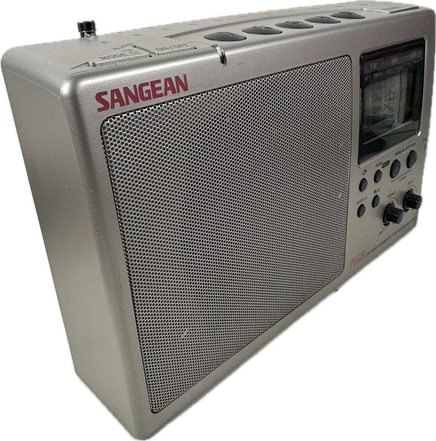 Sangean PR-D3L Bärbar Radio FM, MW och LW band Portable Radio Alarm Clock