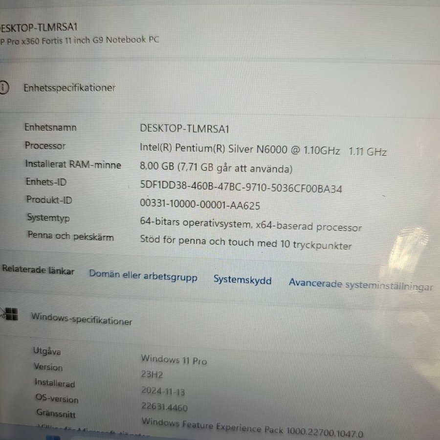 HP Pro x360 Fortis 11 inch G9