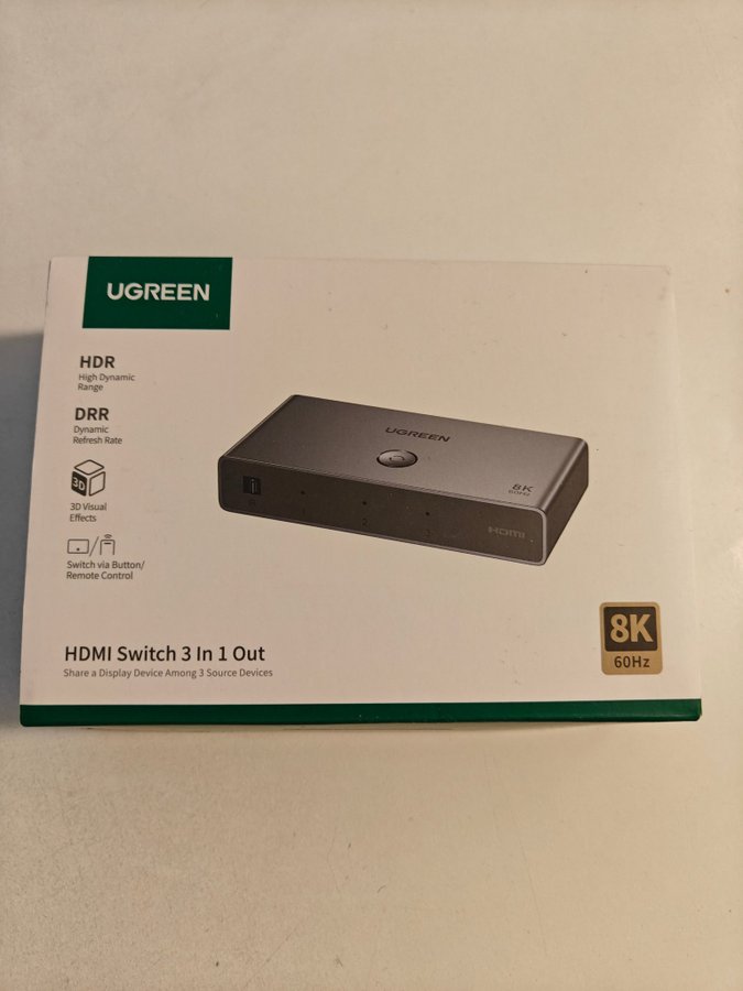 UGREEN HDMI Switch 3 in 1 Out 8K