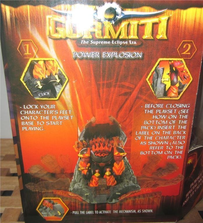 GORMITI - The Supreme Eclipse Era Power Explostion Röd Figur
