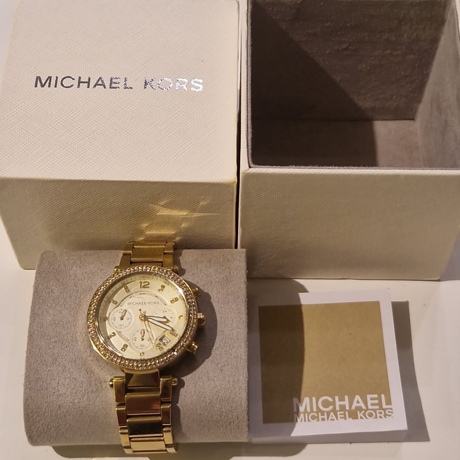 MICHAEL KORS glamour klocka m. Swarovski kristaller