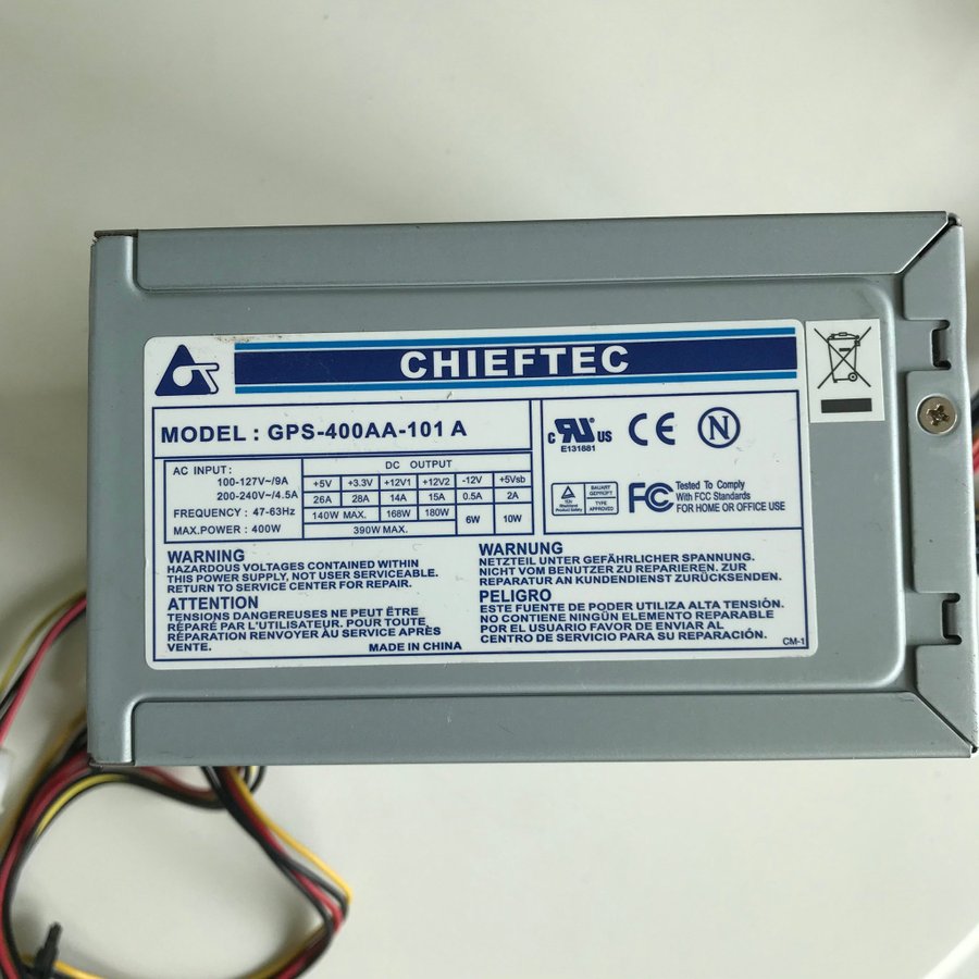 Chieftec GPS-400AA-101A nätaggregat 400W