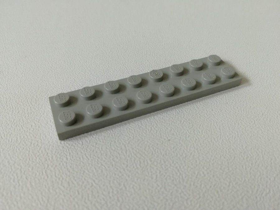 Lego - plate - platt - bas - 2x8 - part 3034 - ljusgrå (old light gray)