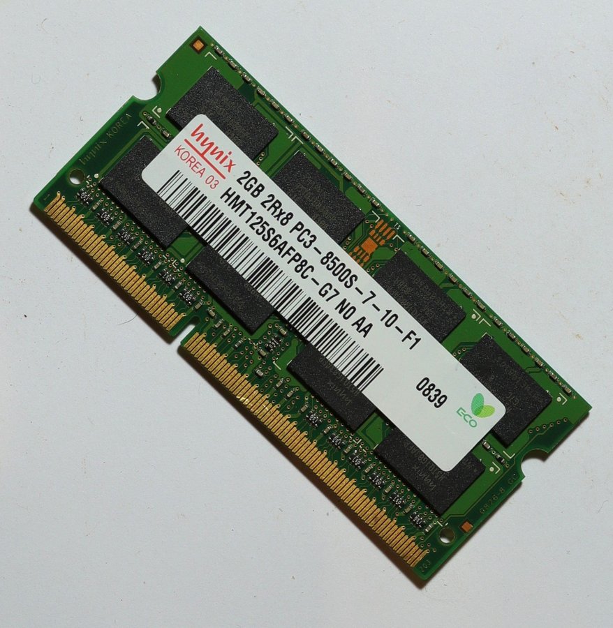 Hynix 2GB 2Rx8 PC3-8500S-7-10-F1 HMT125S6AFP8C-G7 NO AA RAM