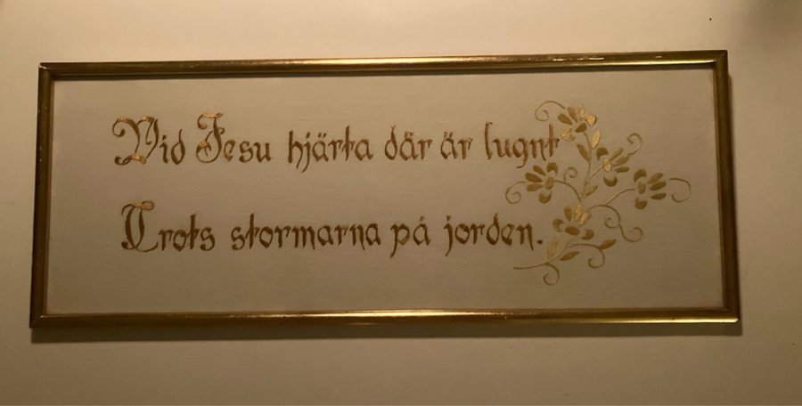 Tavla med text