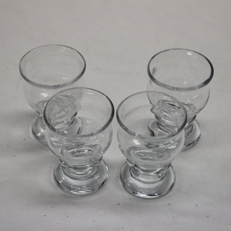 4 Liten Glas Spritglas Kosta Boda Baron Rolf Sinnemark