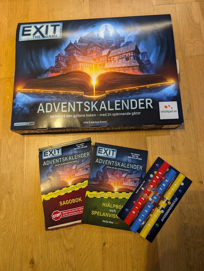 Exit Adventkalender som är använd