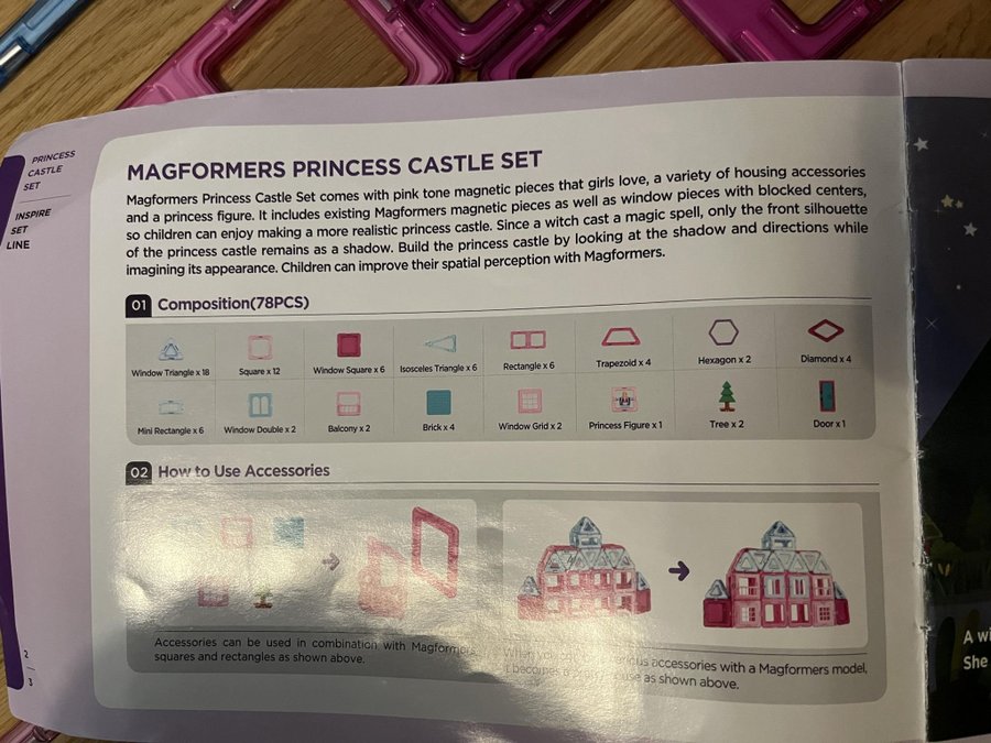 magformers Princess Castle Set 78st