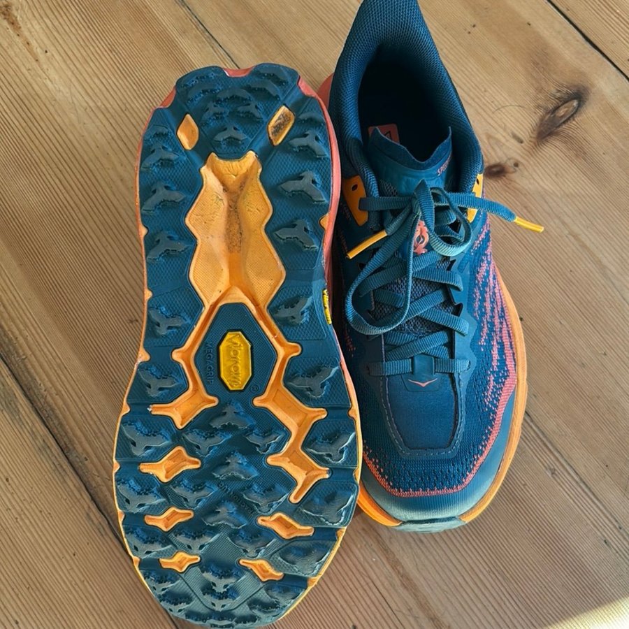 Hoka Speedgoat 5 Löparskor Blå/Orange