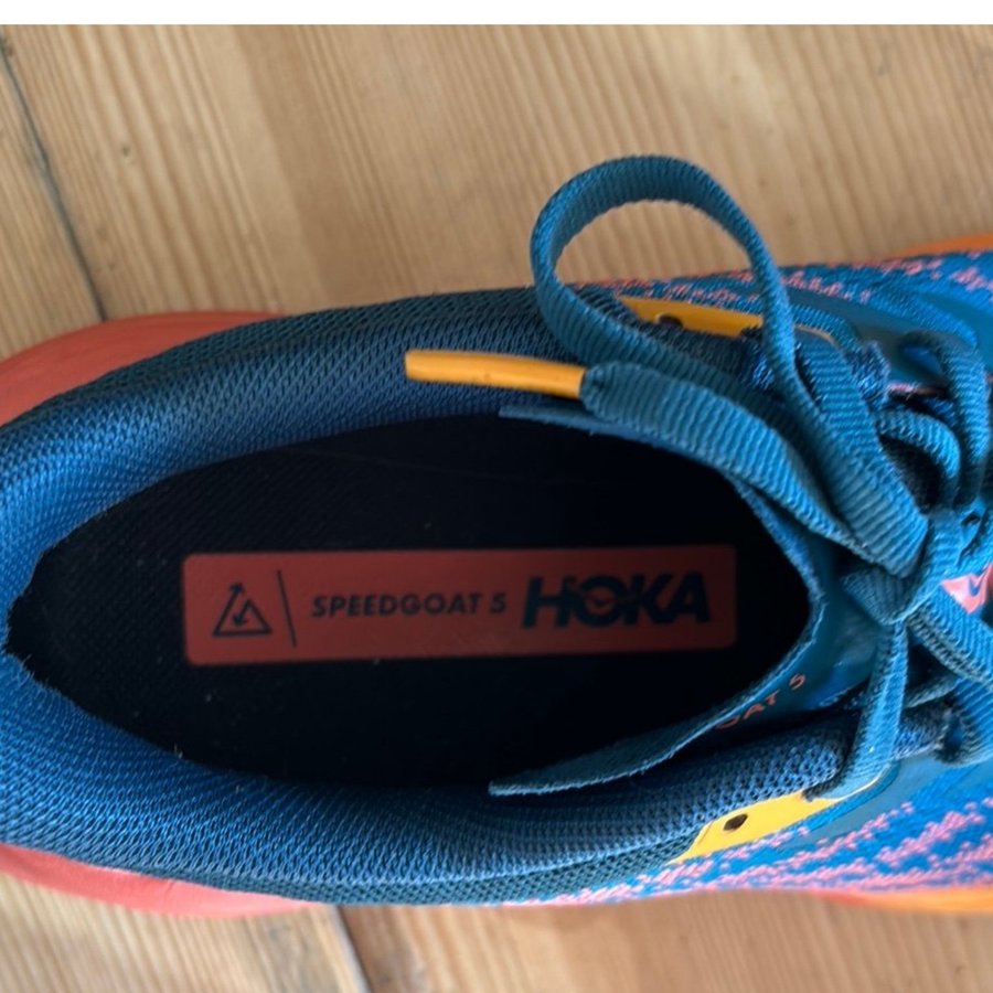 Hoka Speedgoat 5 Löparskor Blå/Orange