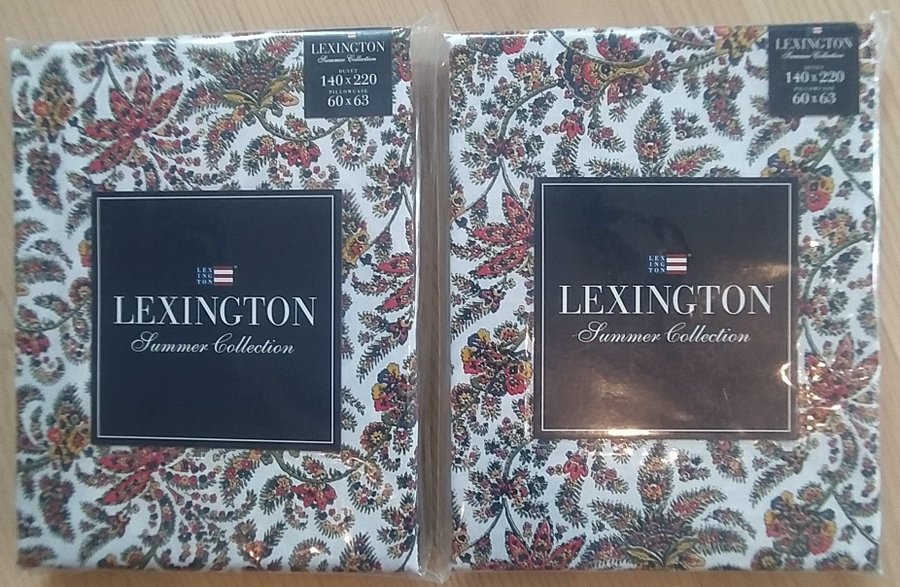 2 nya Lexington påslakanset enkelsäng Printed cotton sateen Summer Collection