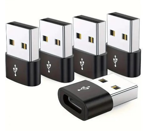 5 stycken USB C hona till USB A hane adapter 20