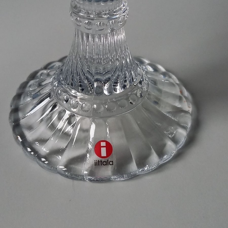 Oanvänd! Iittala Marimekko stor skål, färg: klar/clear ca 15cm hög.