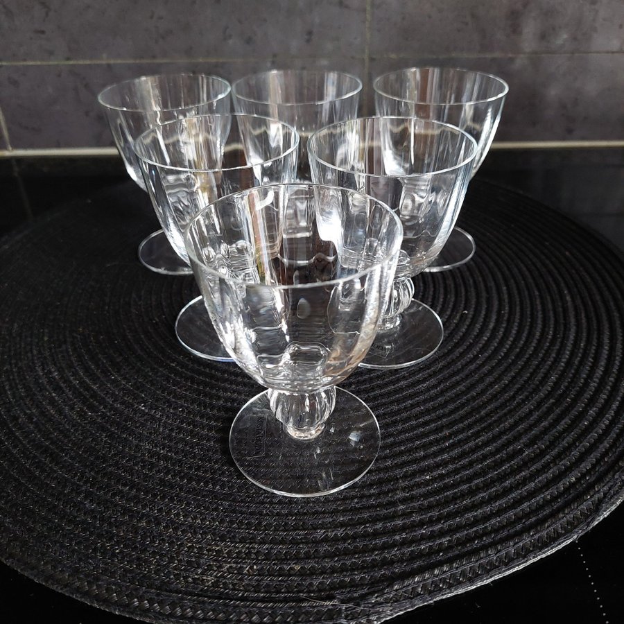 Kosta Boda 6 st sherry/ starkvinsglas,Design Gunnel Sahlin