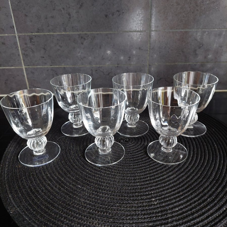 Kosta Boda 6 st sherry/ starkvinsglas,Design Gunnel Sahlin