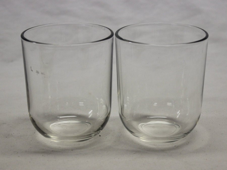 2 Transparent Glas 8,6 cm Iittala Luna Kaj Franck Finland