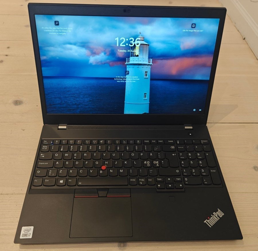 Lenovo ThinkPad T15p i7 med Nvidia GTX 1050