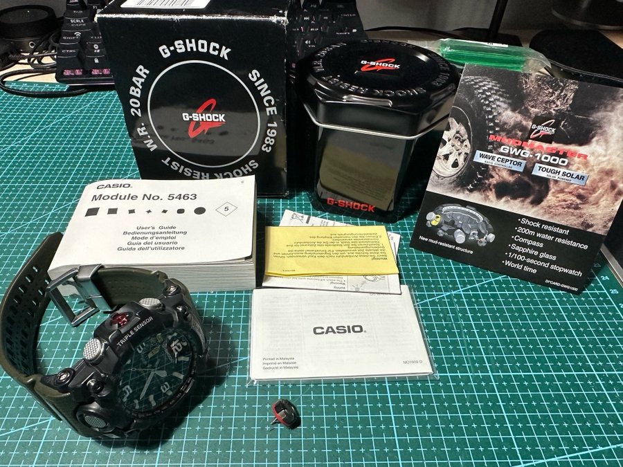 G-Shock GWG-1000-1A3ER Mudmaster defekt.