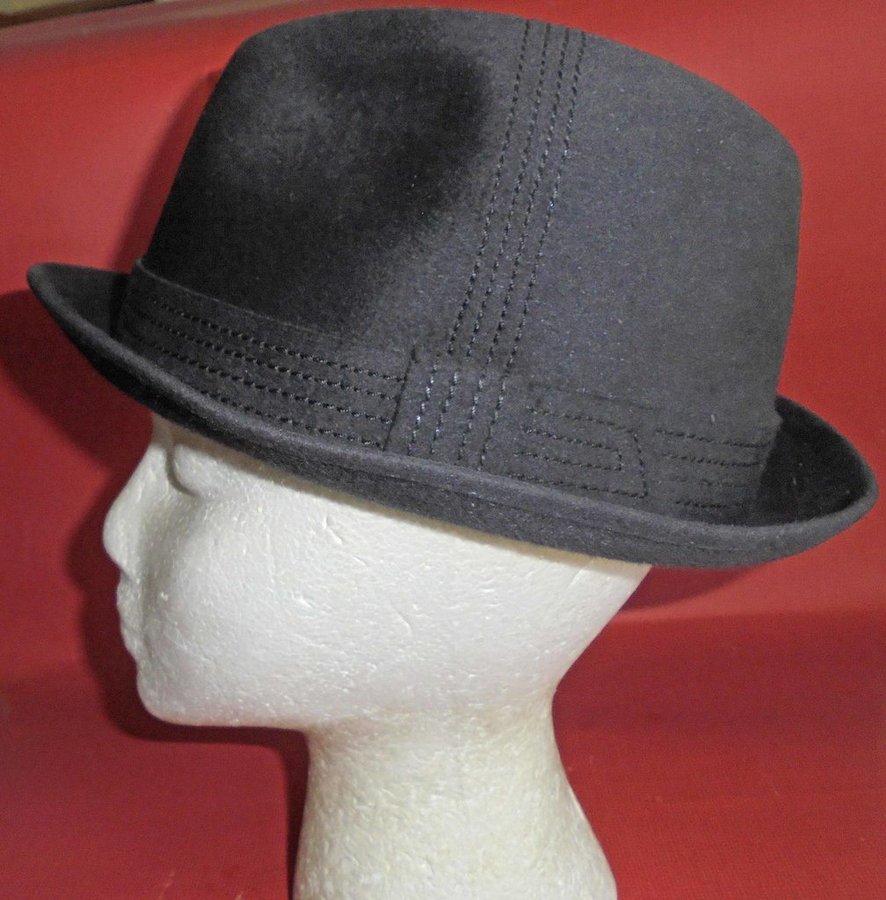 hatt mörkblå herrhatt vintage