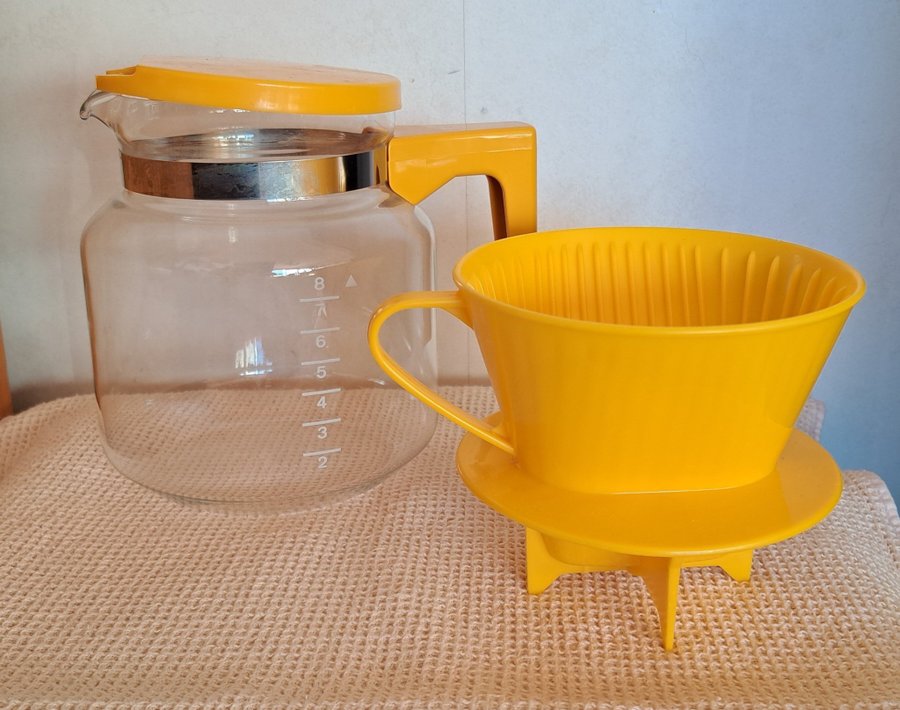 Melitta kanna lock och filterhållare vintage retro nostalgi 70-tal