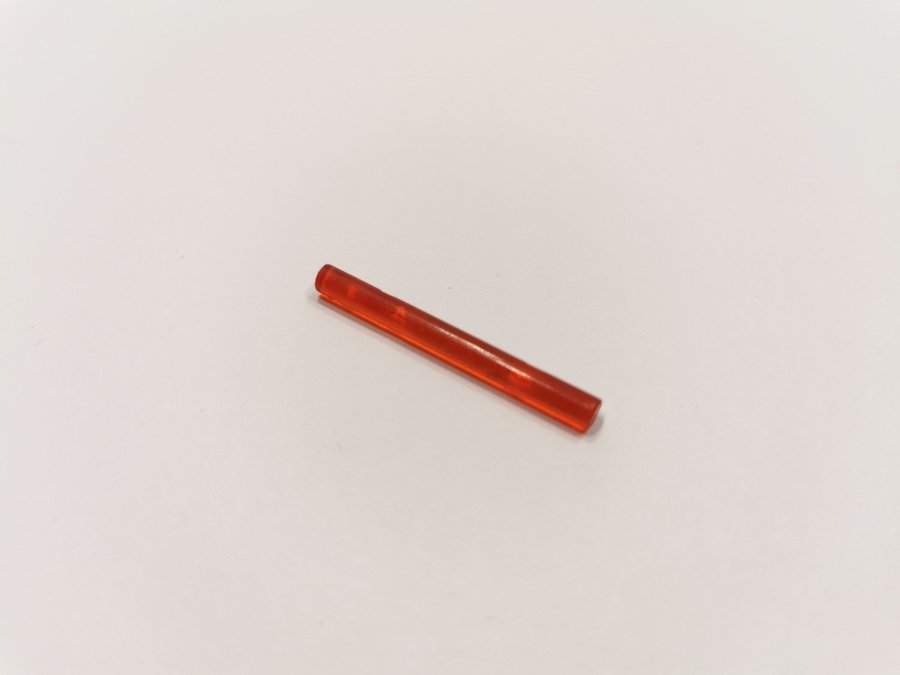 Lego - transparent - stav - bar - 4L - part 30374 - röd (trans red)