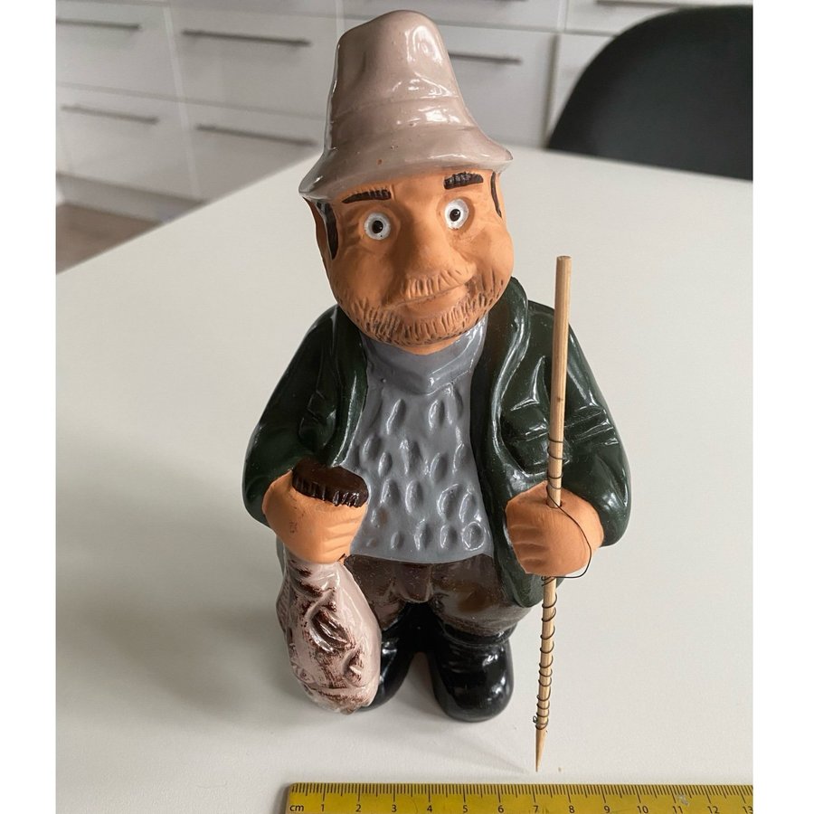 Fiskare figur av Rolf Berg Bergh 90-tal Felfri original Farsdagspresent?