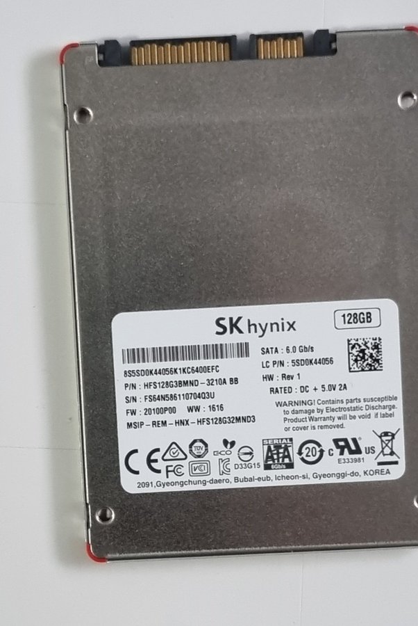 Hårddisk SK hynix 128GB SSD