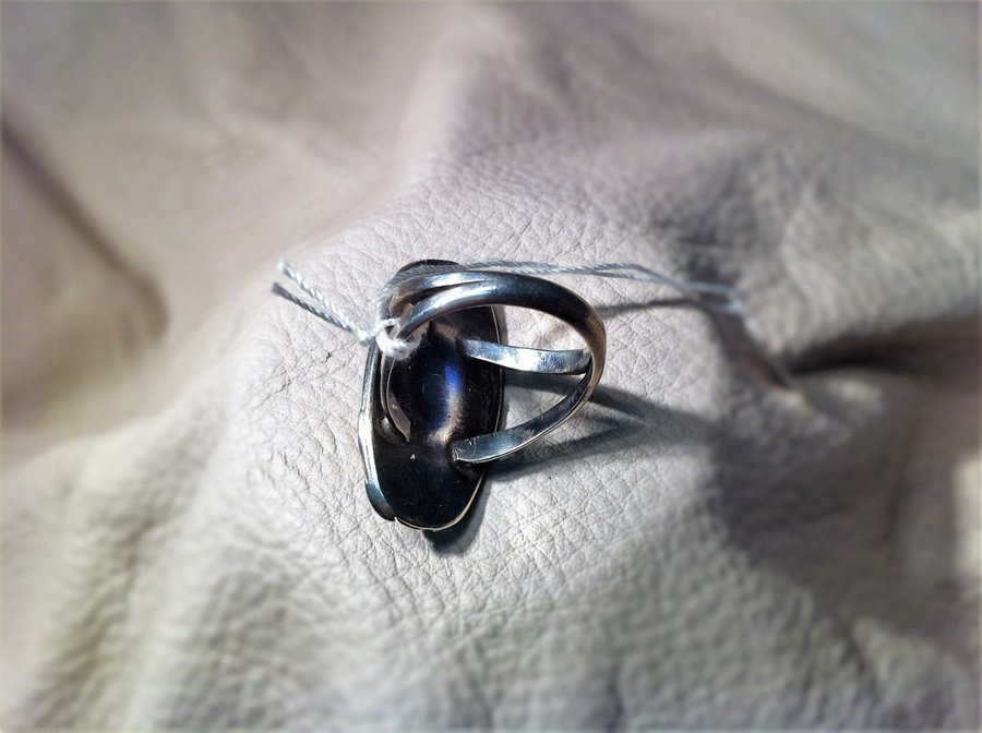 Antik Silver Ring med Kamee samt Turkos Ring 1/ 1 Sekelskifted Storl 17/6