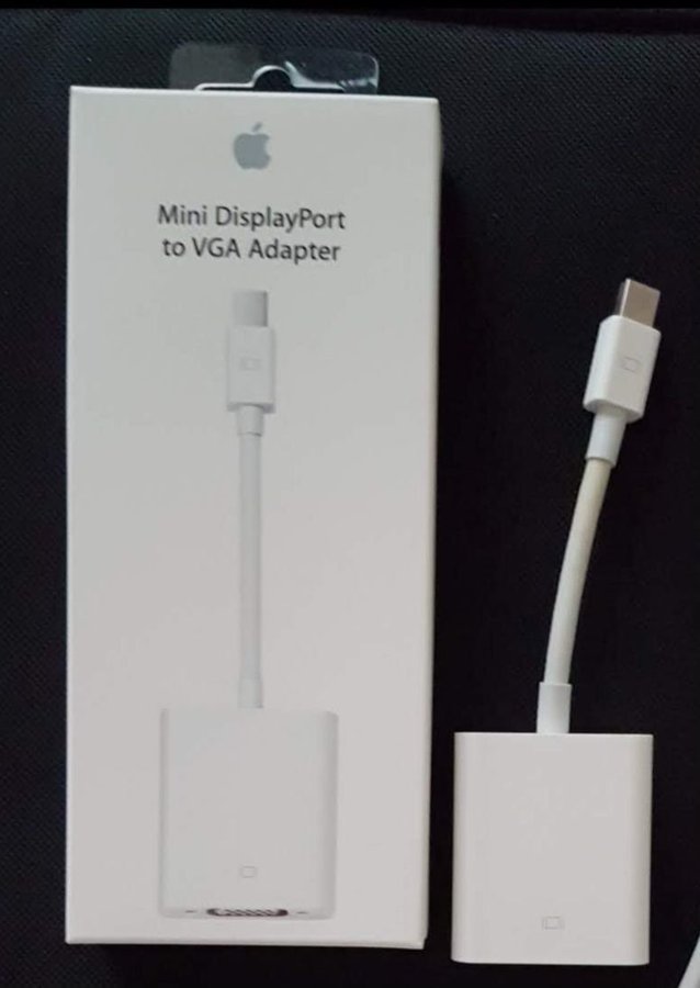 original Apple Mini DisplayPort till VGA Display Adapter !