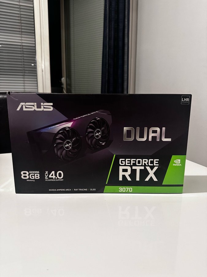 ASUS GeForce RTX 3070 Dual 8GB (Helt ny!)