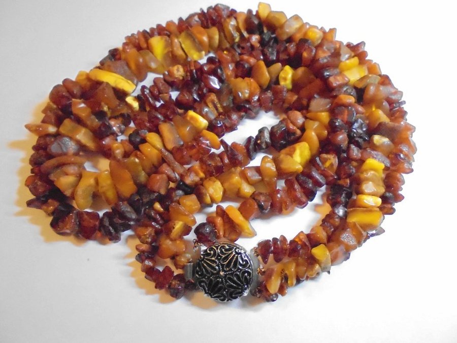 bärnsten amber halsband collier vintage